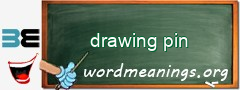 WordMeaning blackboard for drawing pin